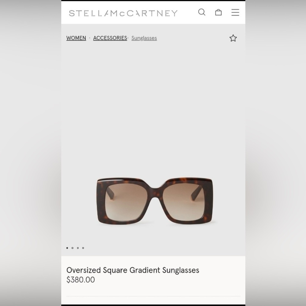 Stella McCartney Tortoiseshell Square Sunglasses … - image 2